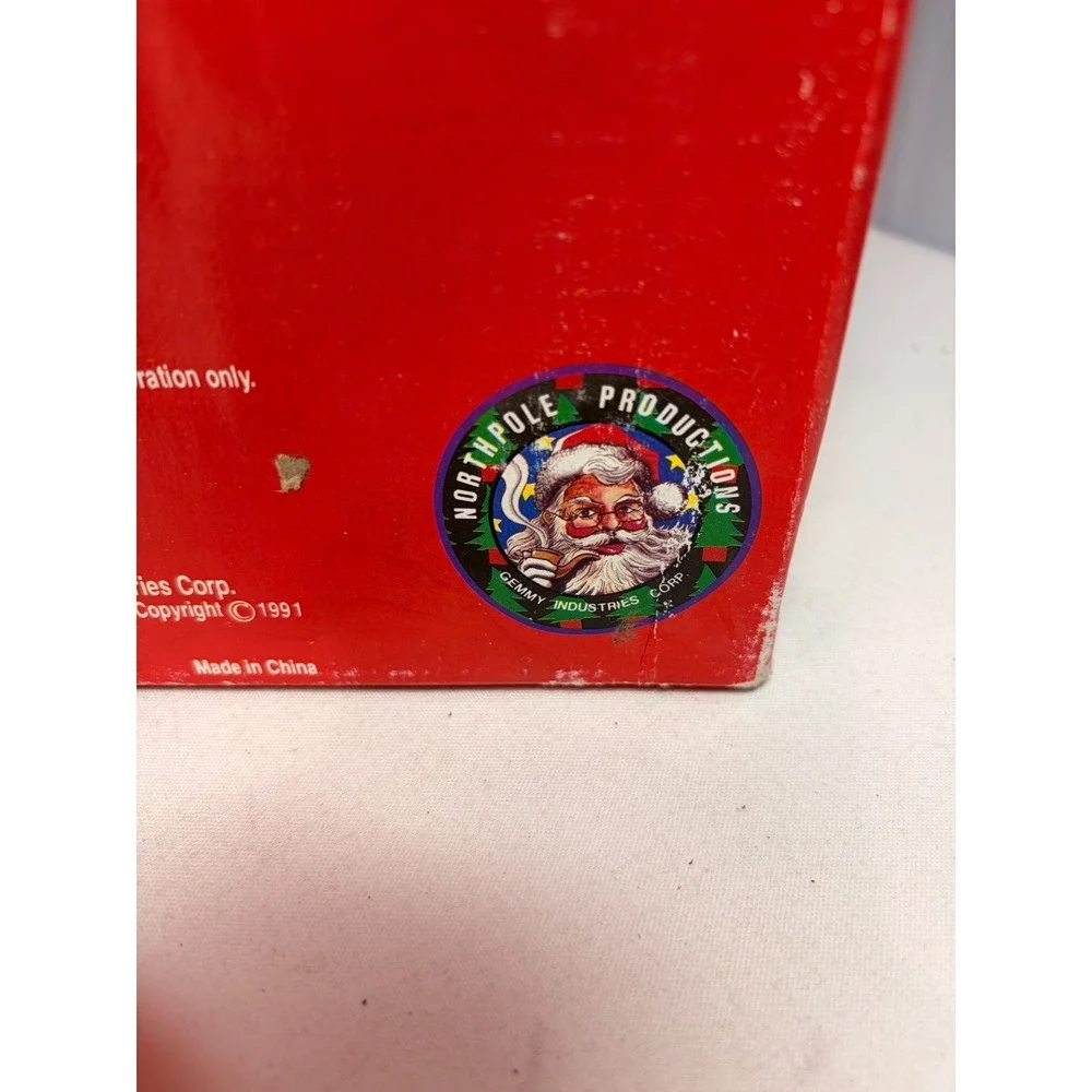 Vintage Gemmy Animated Santa Claus & Mrs Claus Christmas Figures Lot Of 2 Tested